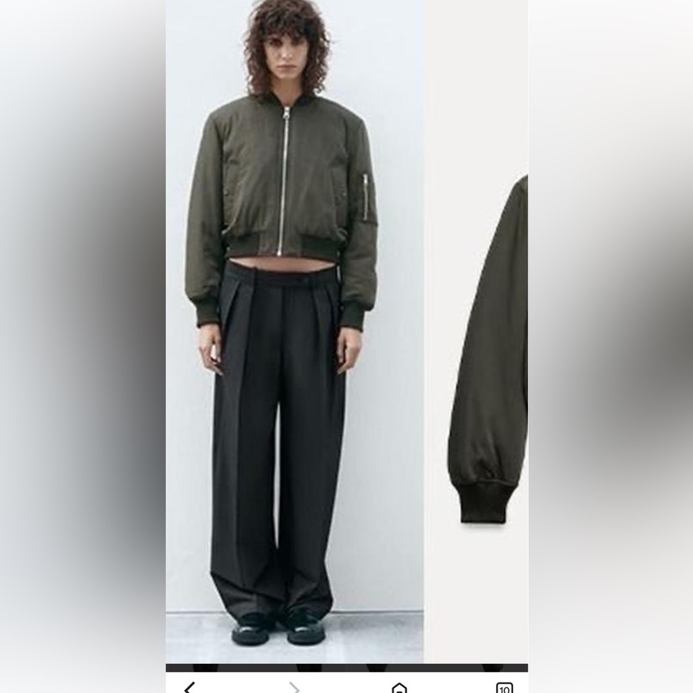 ZARA CROPPED JACKET - Picture 6 of 7